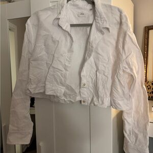Wilfred Classic Cropped White Shirt